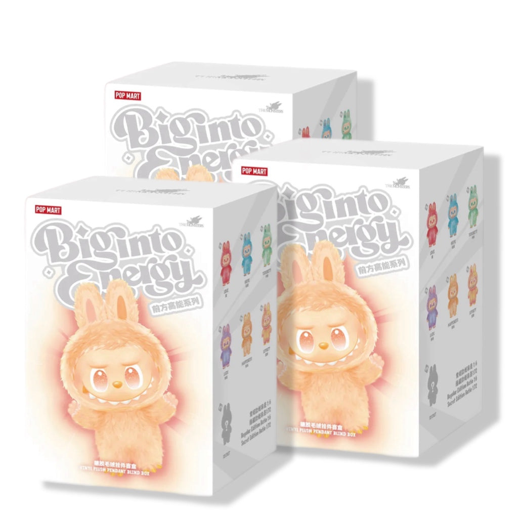 POP MART LABUBU BIG INTO ENERGY VINYL FACE BLIND BOX (THREE PACK)