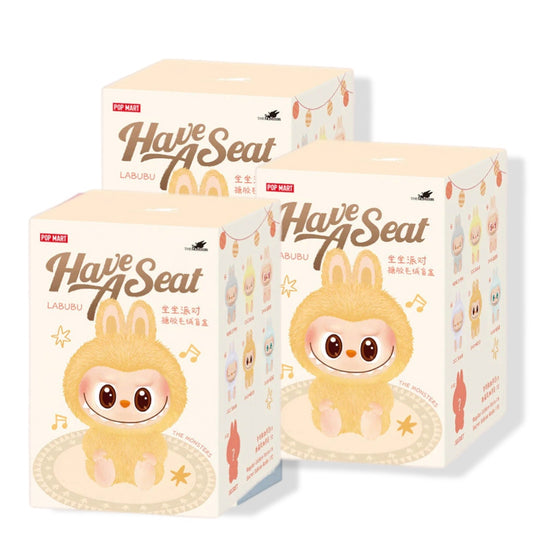 POP MART LABUBU HAVE A SEAT VINYL FACE BLIND BOX (THREE PACK)
