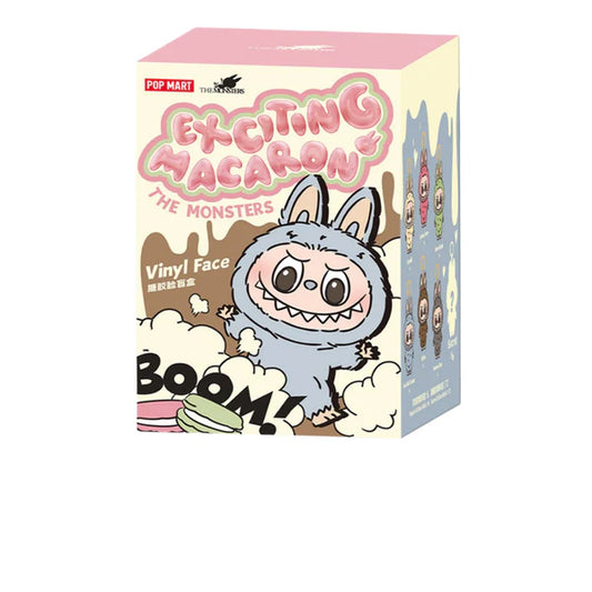 POP MART LABUBU THE MONSTERS EXCITING MACARONS VINYL FACE BLIND BOX (SINGLE BOX)